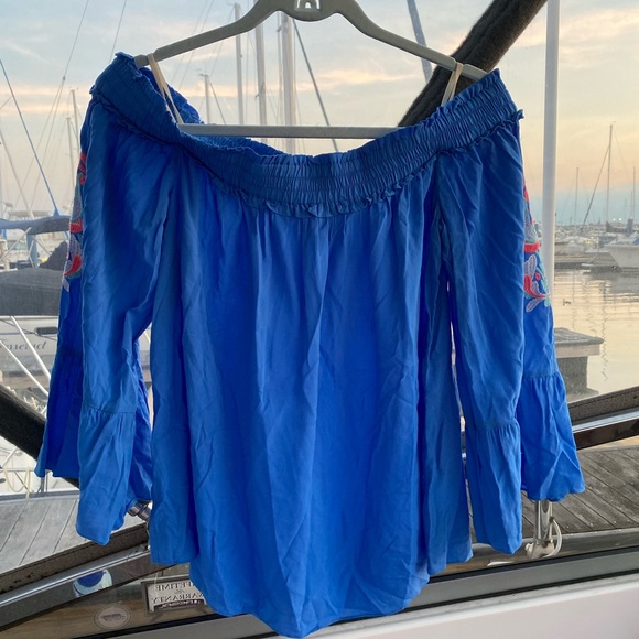 ⚓️Lilly Pulitzer⚓️off the shoulder top - Picture 5 of 7